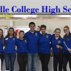Students with the Middle College High School Interact Club helped out Saturday night.